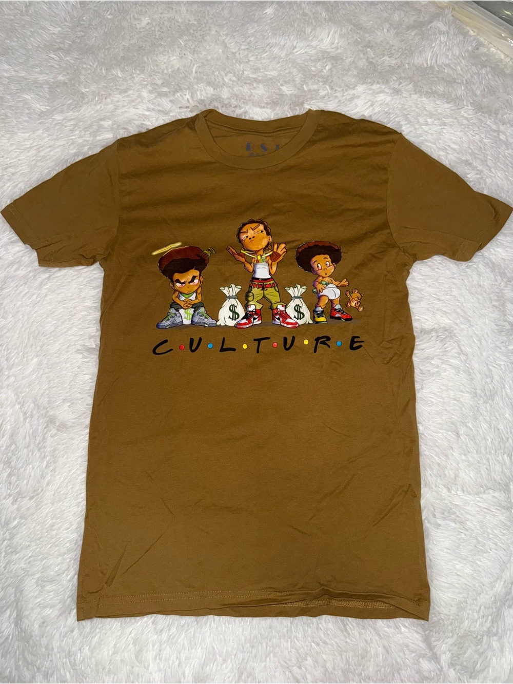 CULTURE Graphic Kids T-Shirt - Brown